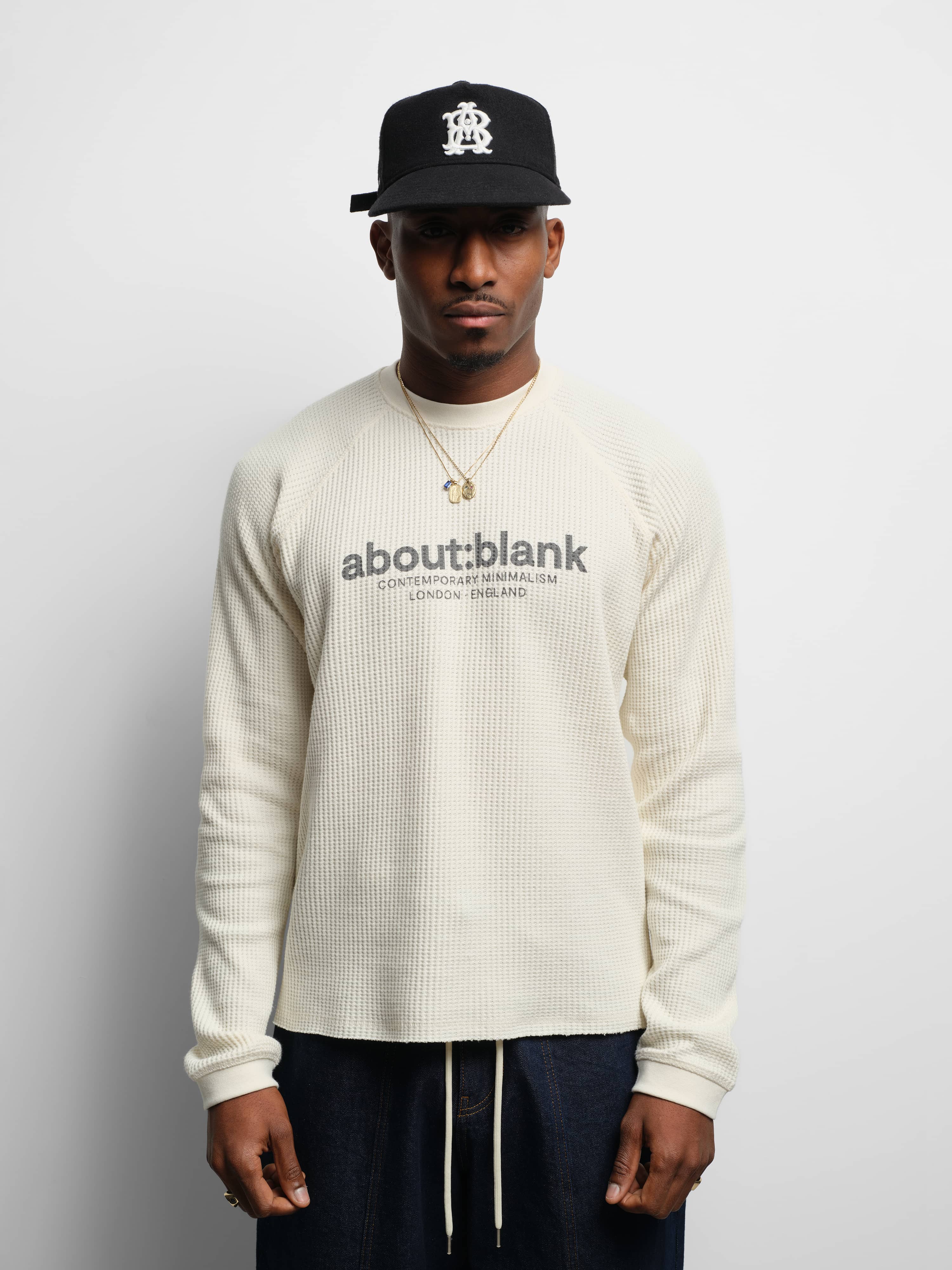 about:blank | garcon long sleeve waffle - oat