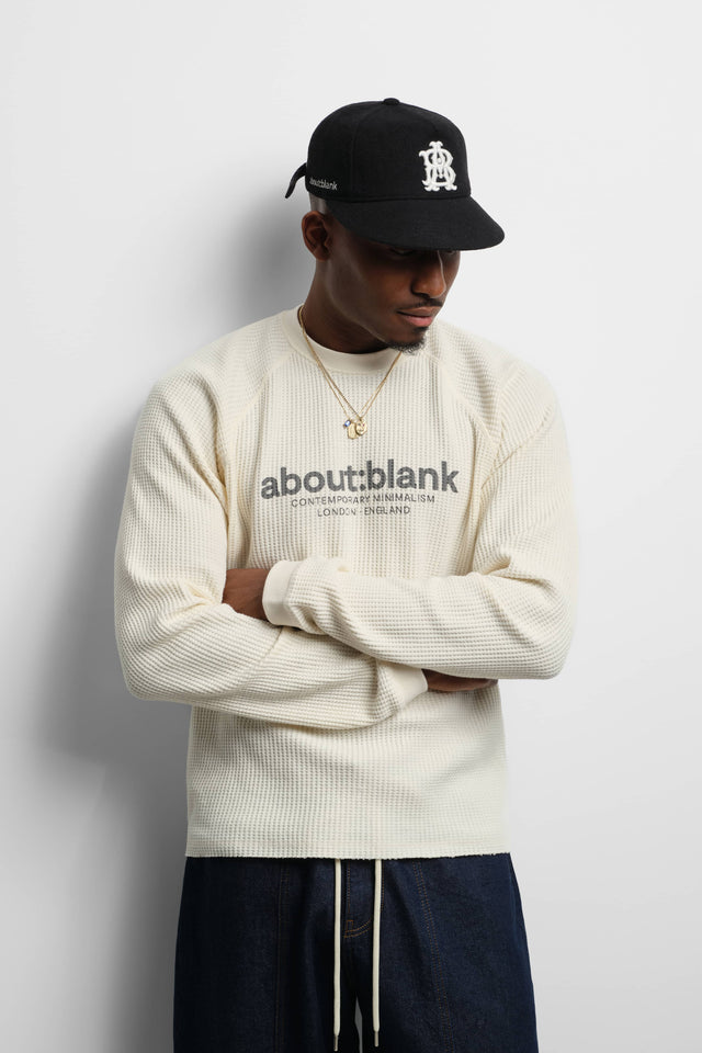 garcon long sleeve waffle oat