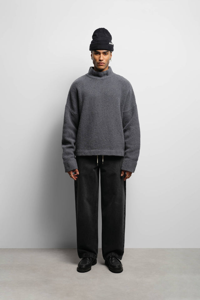 avenue turtle neck charcoal