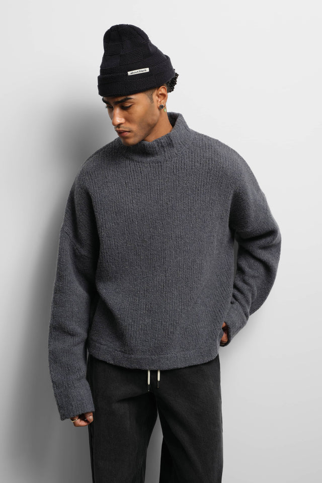 avenue turtle neck charcoal