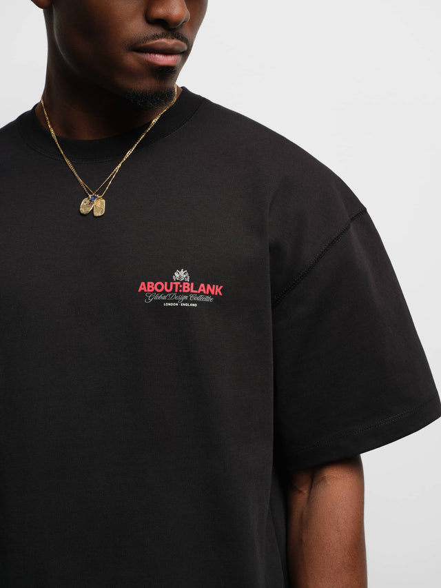 blazon t-shirt black/red/grey