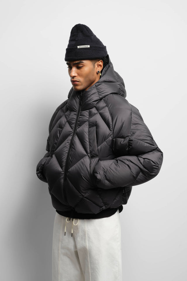 puffer dusty black