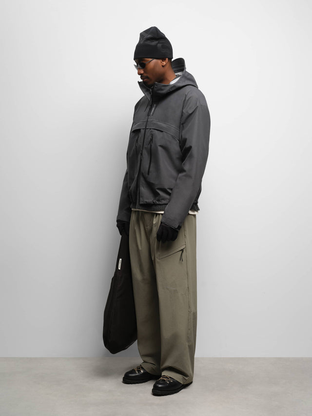 water reactive jacket dusty black