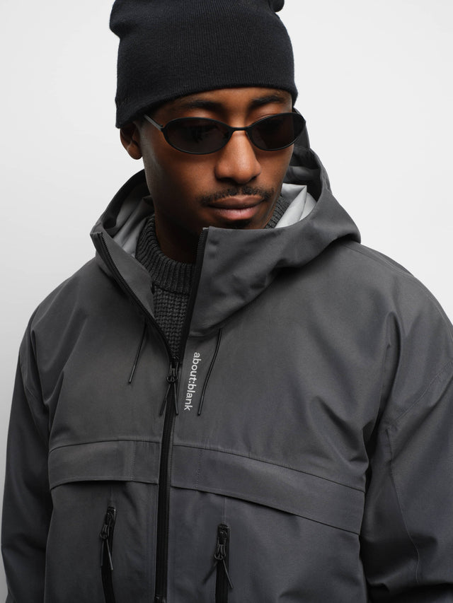 water reactive jacket dusty black