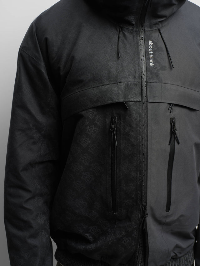 water reactive jacket dusty black