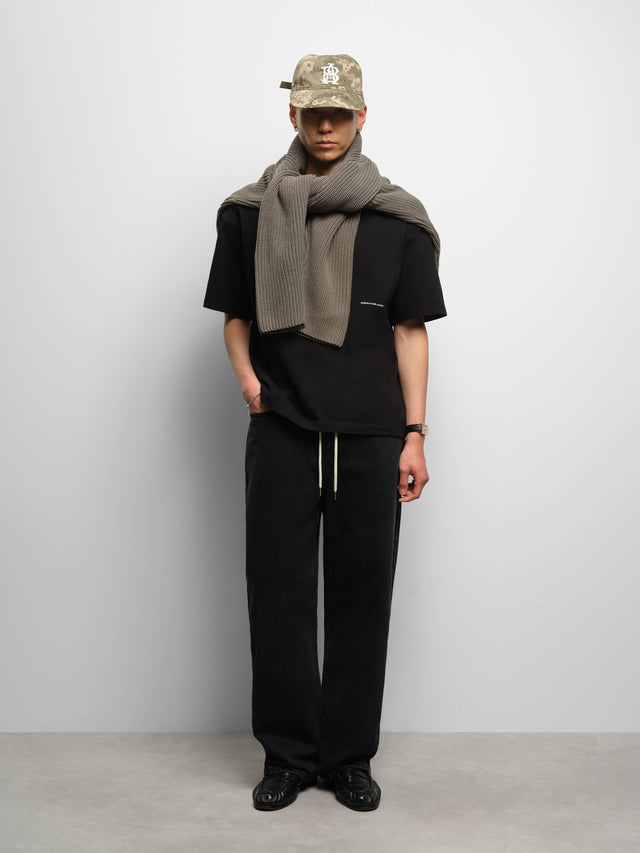 oblique t-shirt black