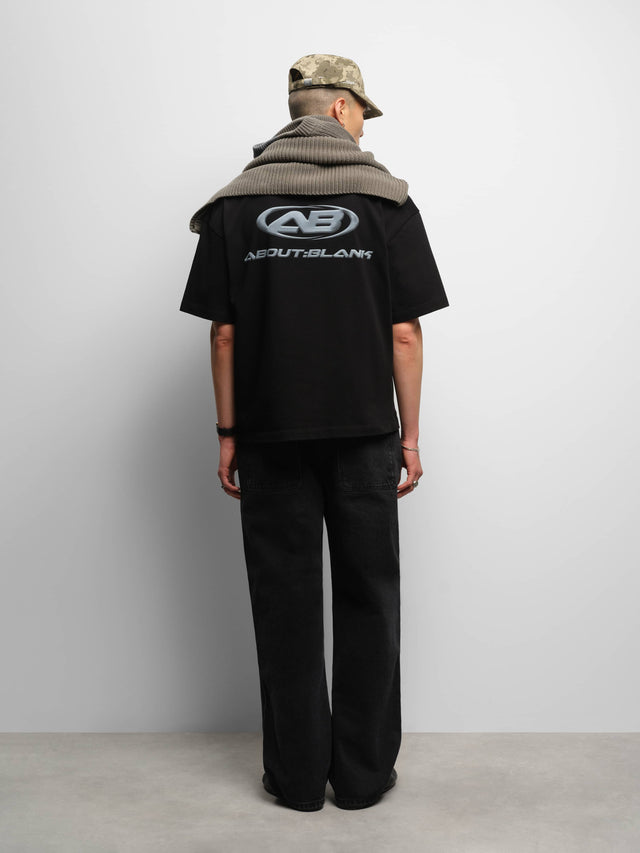 oblique t-shirt black