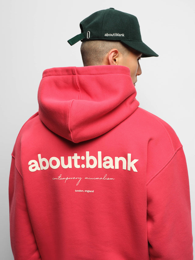 box hoodie red/ecru