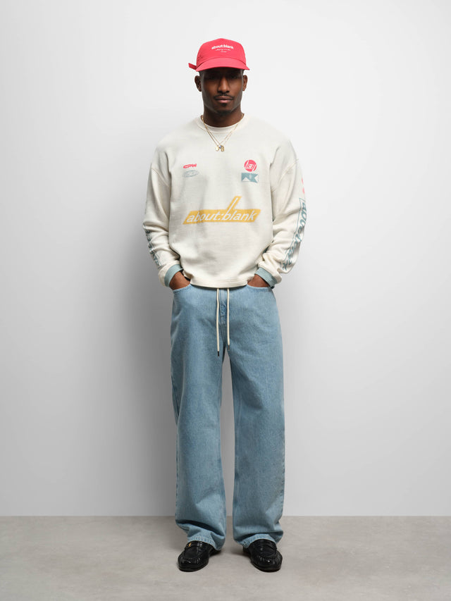 slalom graphic waffle t-shirt oat