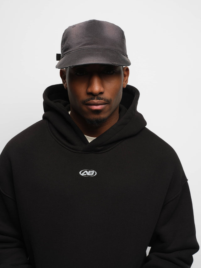 arc hoodie washed black