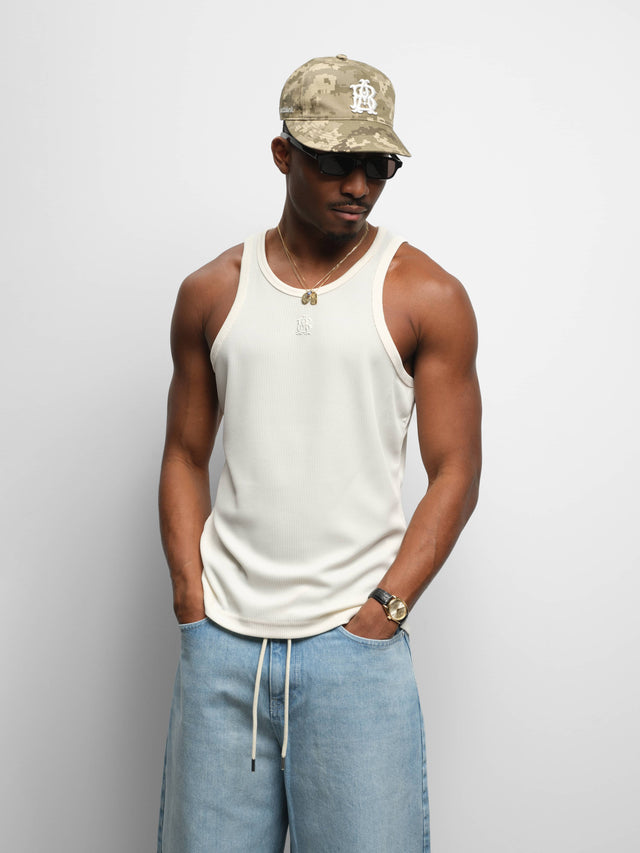 monogram 2 pack vests oat