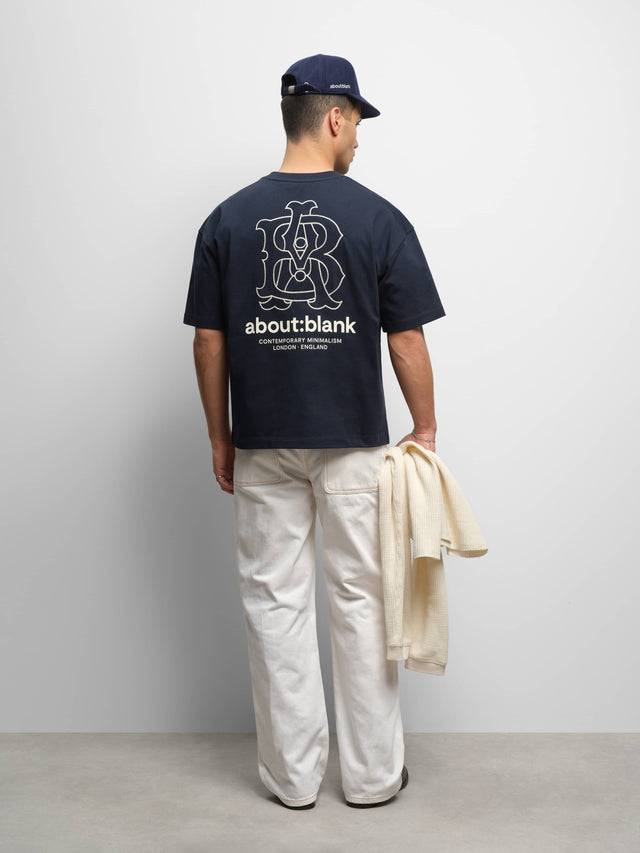 emblem t-shirt navy
