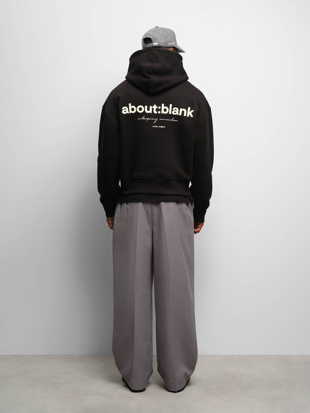 box hoodie black/ecru