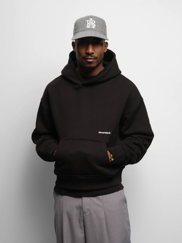 box hoodie black/ecru