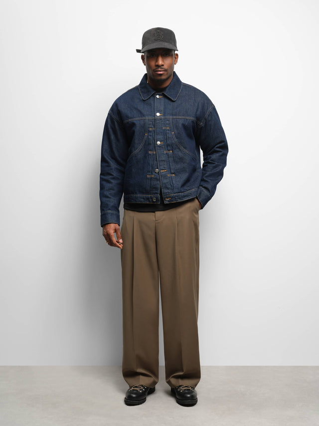 denim jacket raw indigo