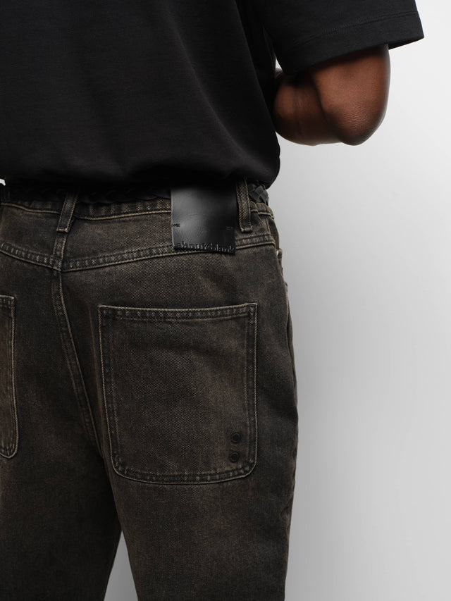 relaxed denim jean antique black