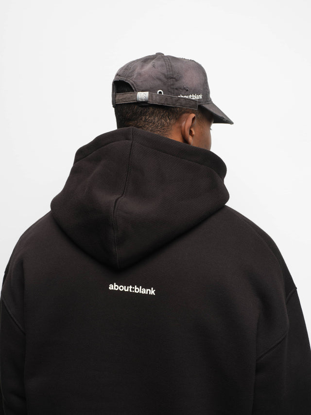 monogram hoodie black