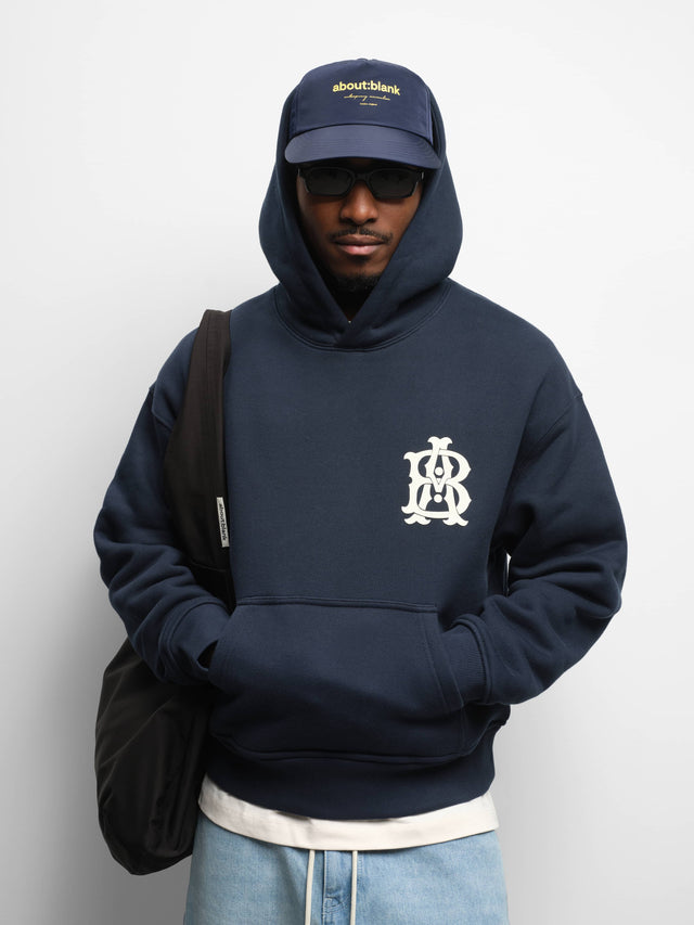 monogram hoodie navy