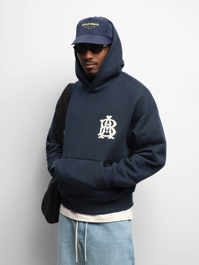 monogram hoodie navy