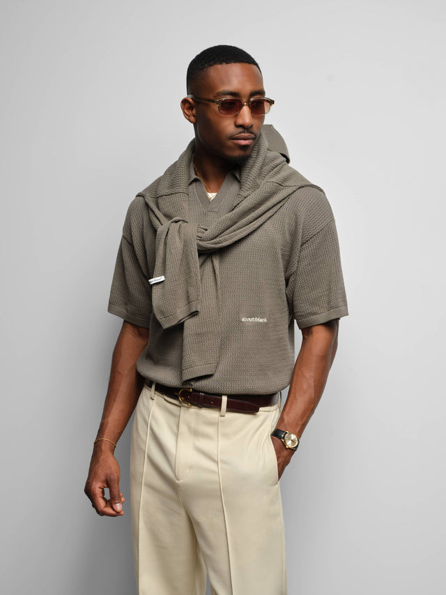 resort knit polo sage