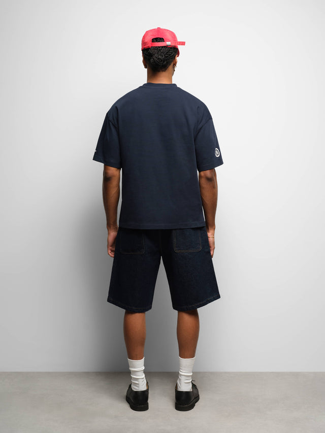 varsity t-shirt navy/ecru