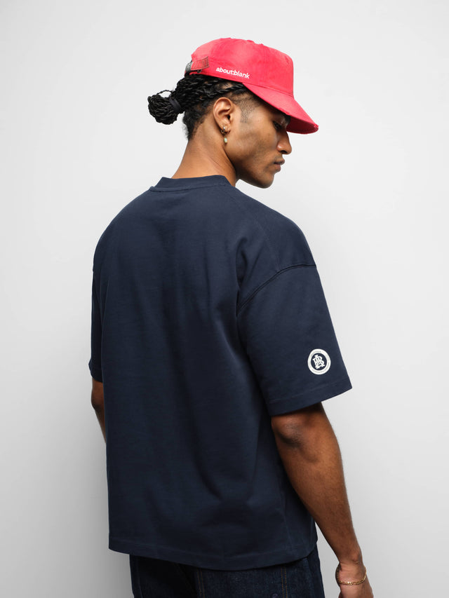 varsity t-shirt navy/ecru
