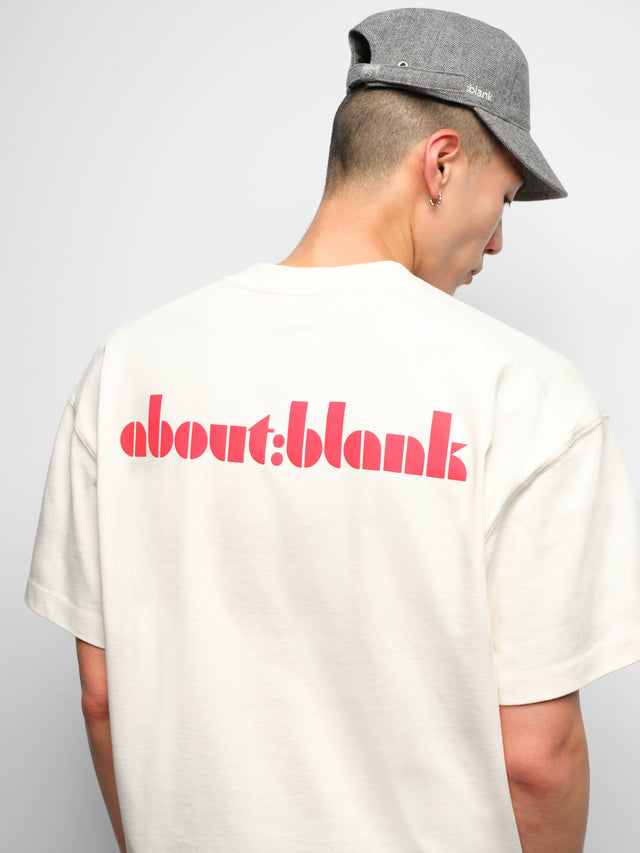 haus t-shirt oat/red