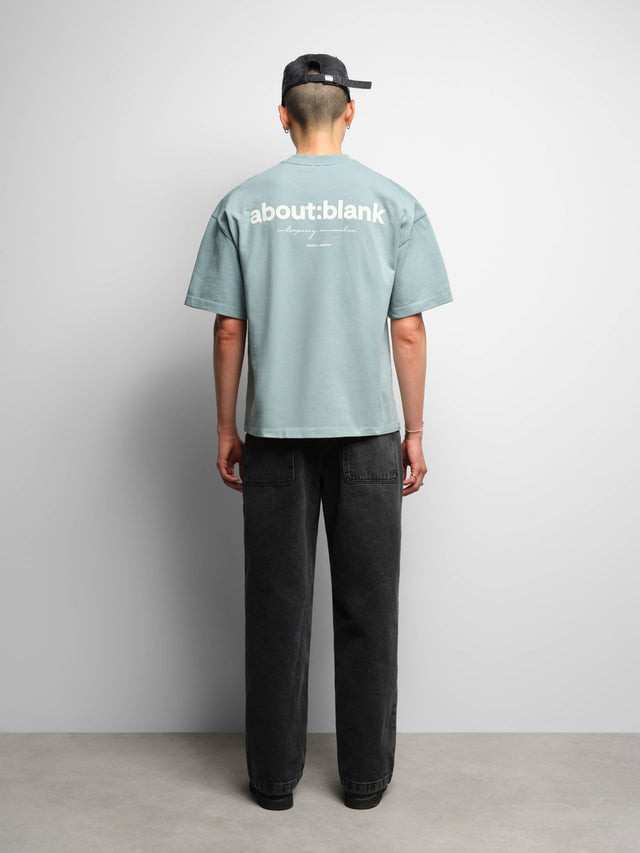 box t-shirt tourmaline/ecru