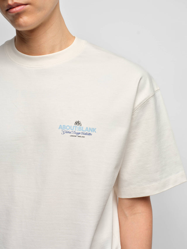 blazon t-shirt oat/blue