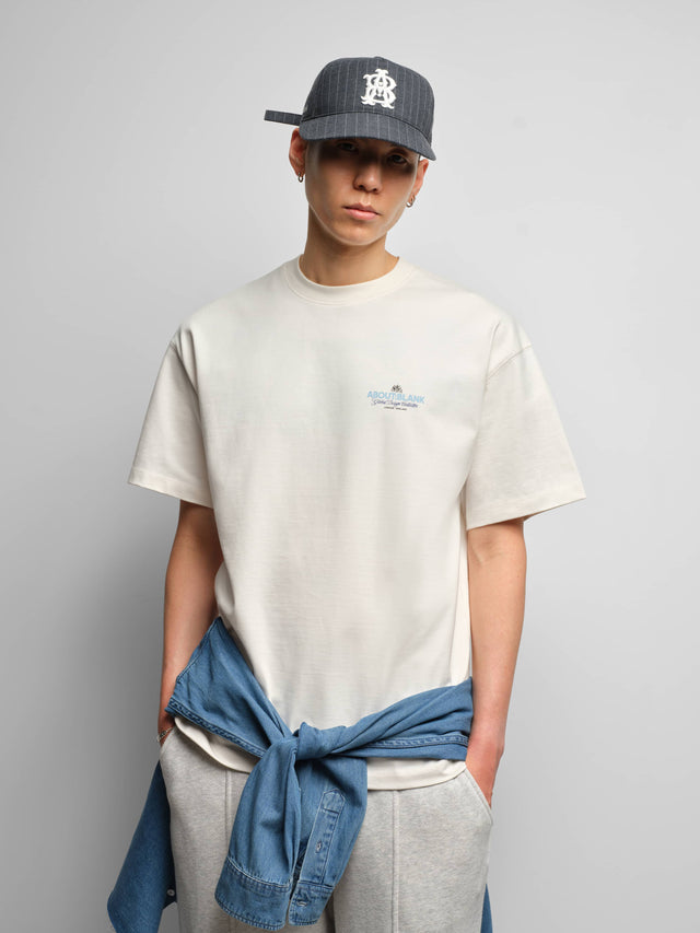 blazon t-shirt oat/blue