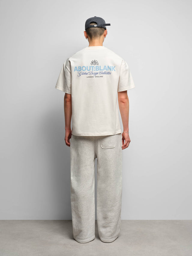 blazon t-shirt oat/blue