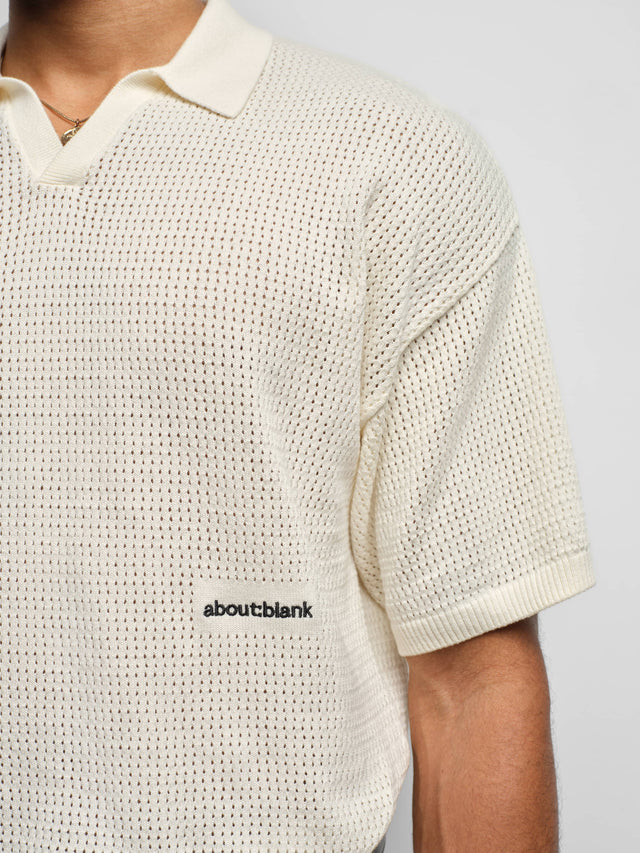 resort knit polo oat