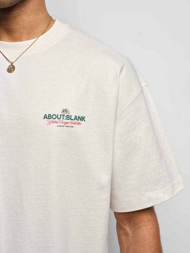 blazon t-shirt oat/green