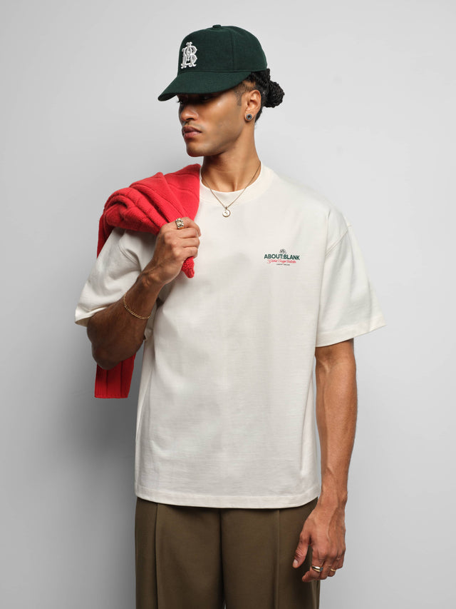 blazon t-shirt oat/green