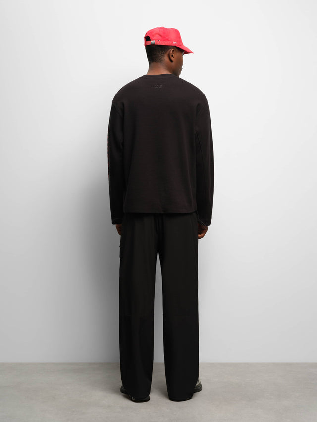 oblique championship long sleeve t-shirt black