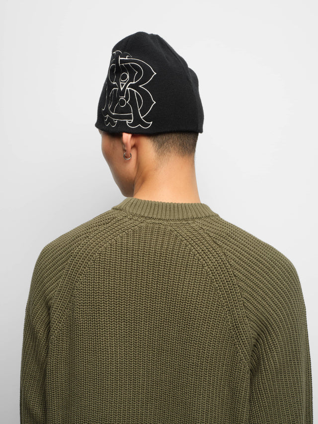rib knit crew clover
