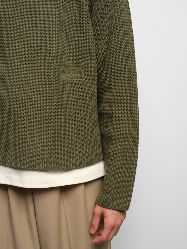 rib knit crew clover