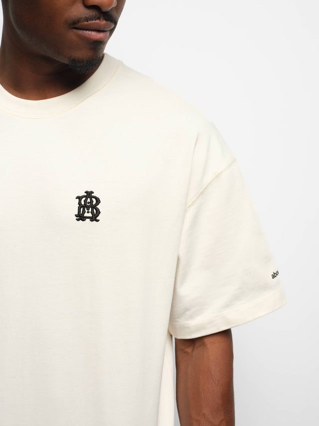 classic t-shirt oat/black