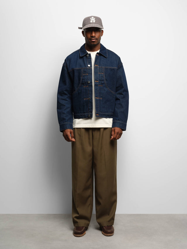 denim jacket raw indigo