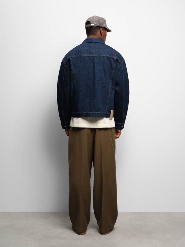 denim jacket raw indigo