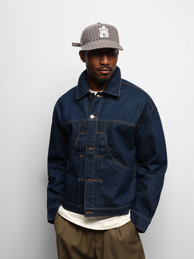 denim jacket raw indigo