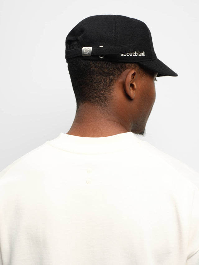 dual logo t-shirt oat/black