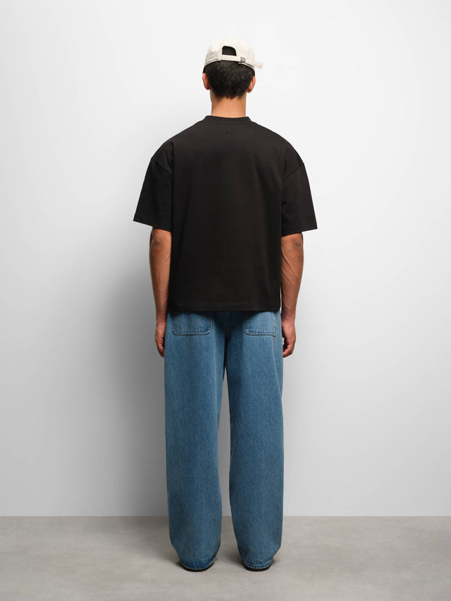 dual logo t-shirt black/ecru