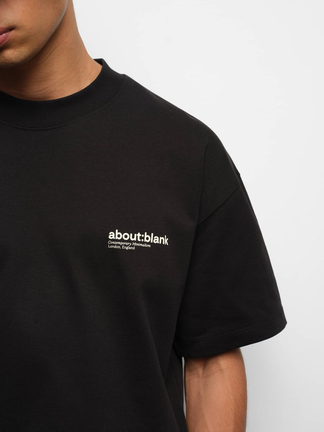 dual logo t-shirt black/ecru