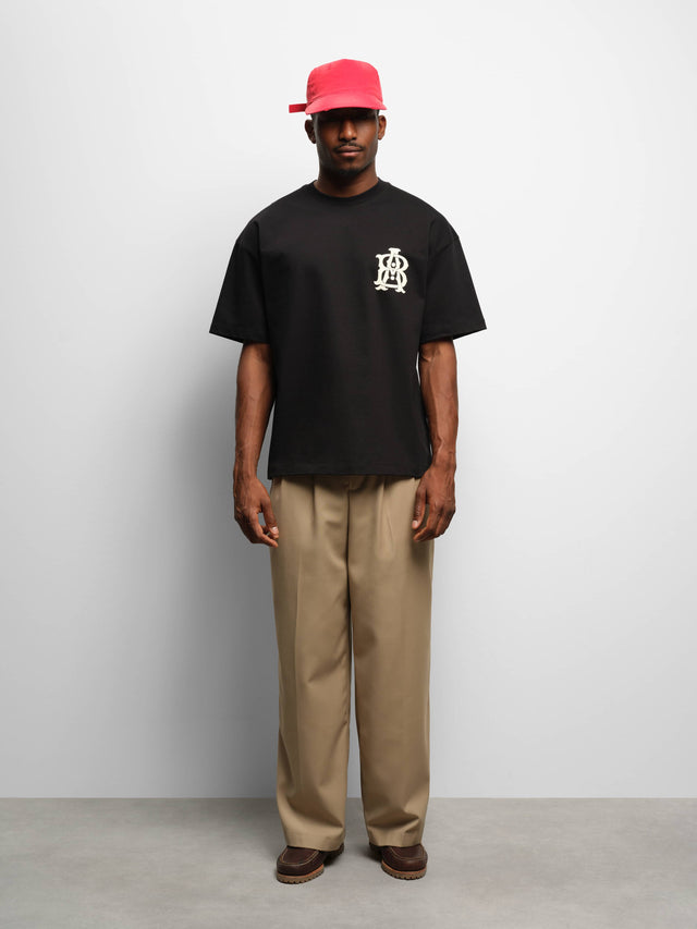 monogram t-shirt black/ecru