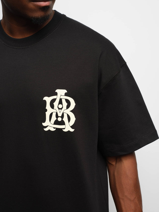 monogram t-shirt black/ecru