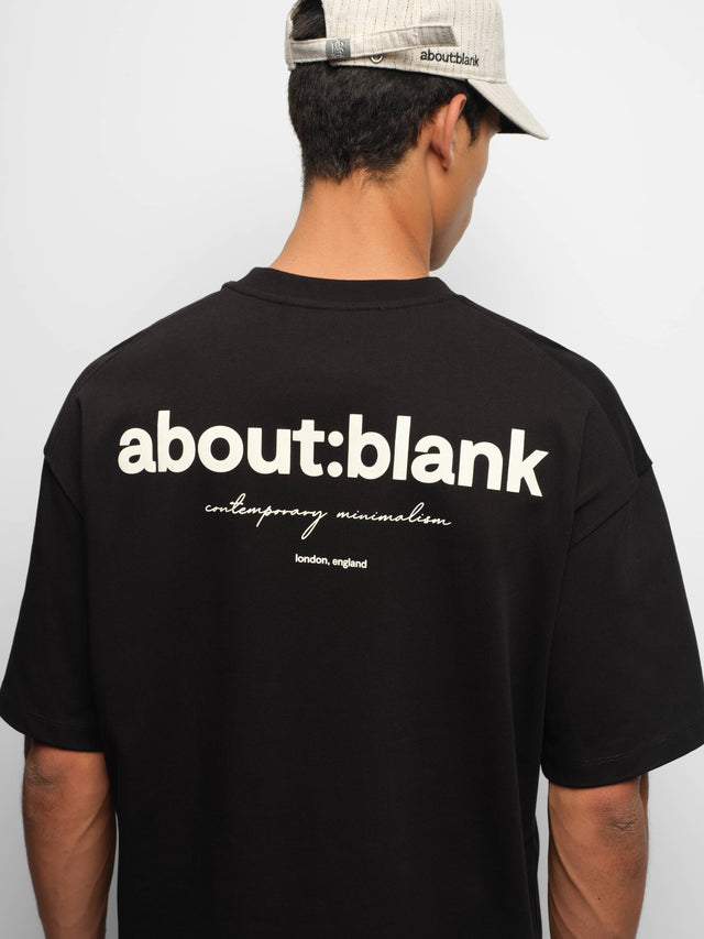 box t-shirt black/ecru
