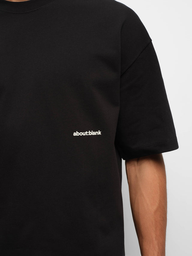 box t-shirt black/ecru