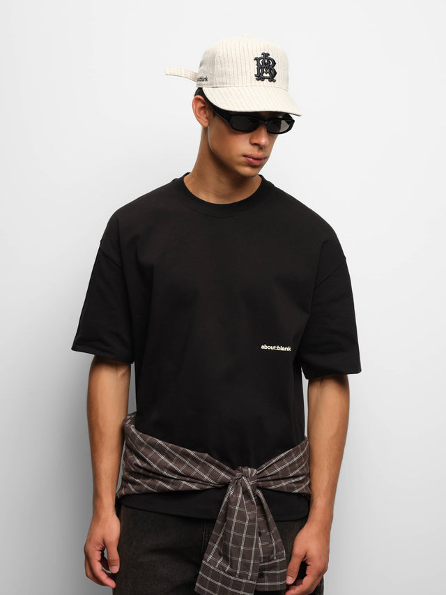 box t-shirt black/ecru