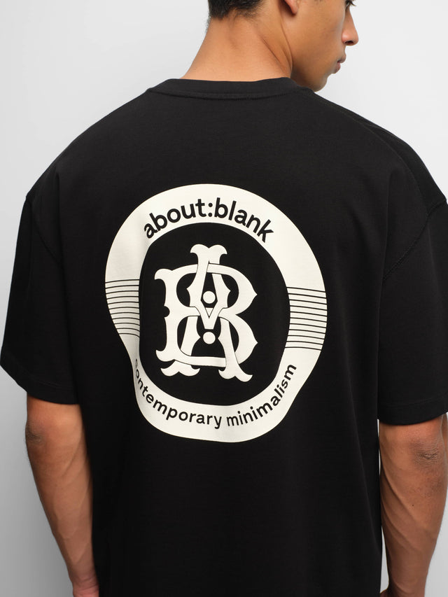disc t-shirt black